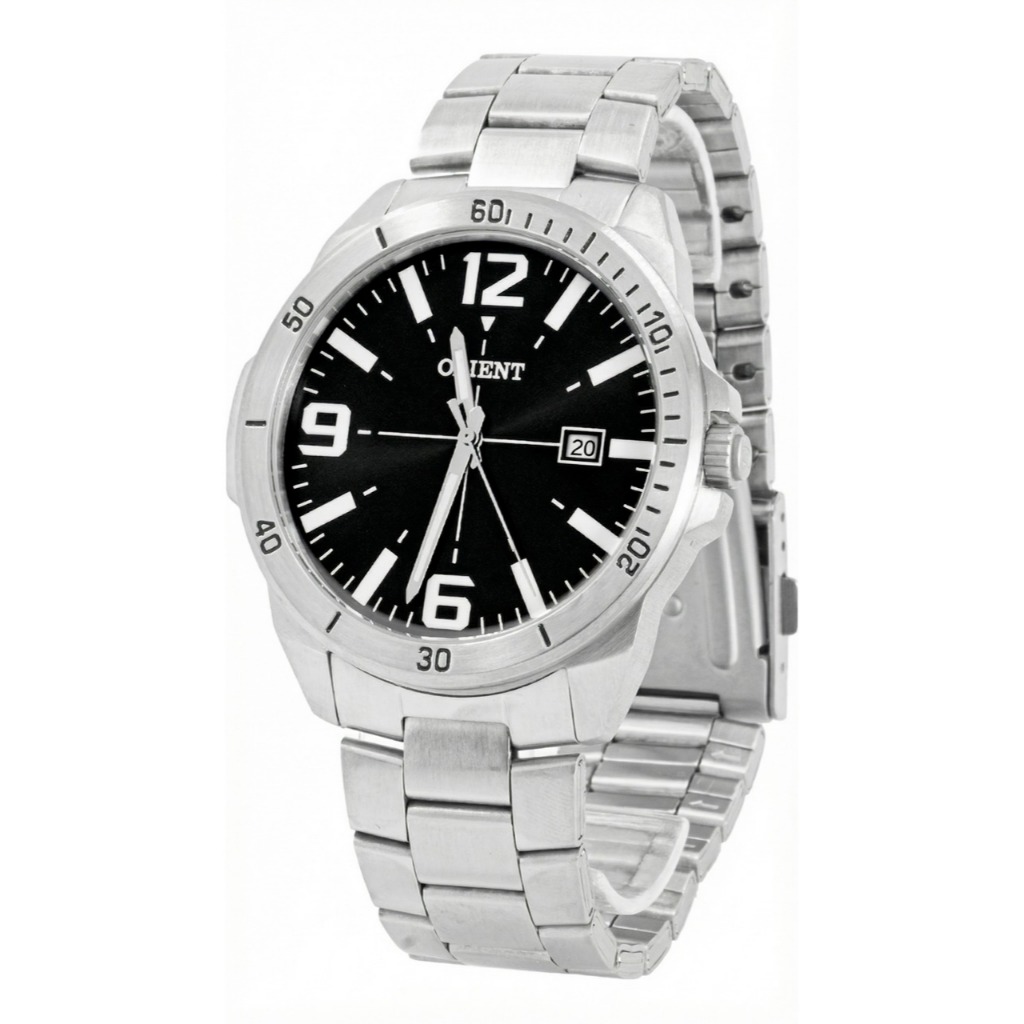 Relógio Orient Masculino Analógico Aço Inoxidável Prata Garantia 1 Ano Mbss1394 P2sx