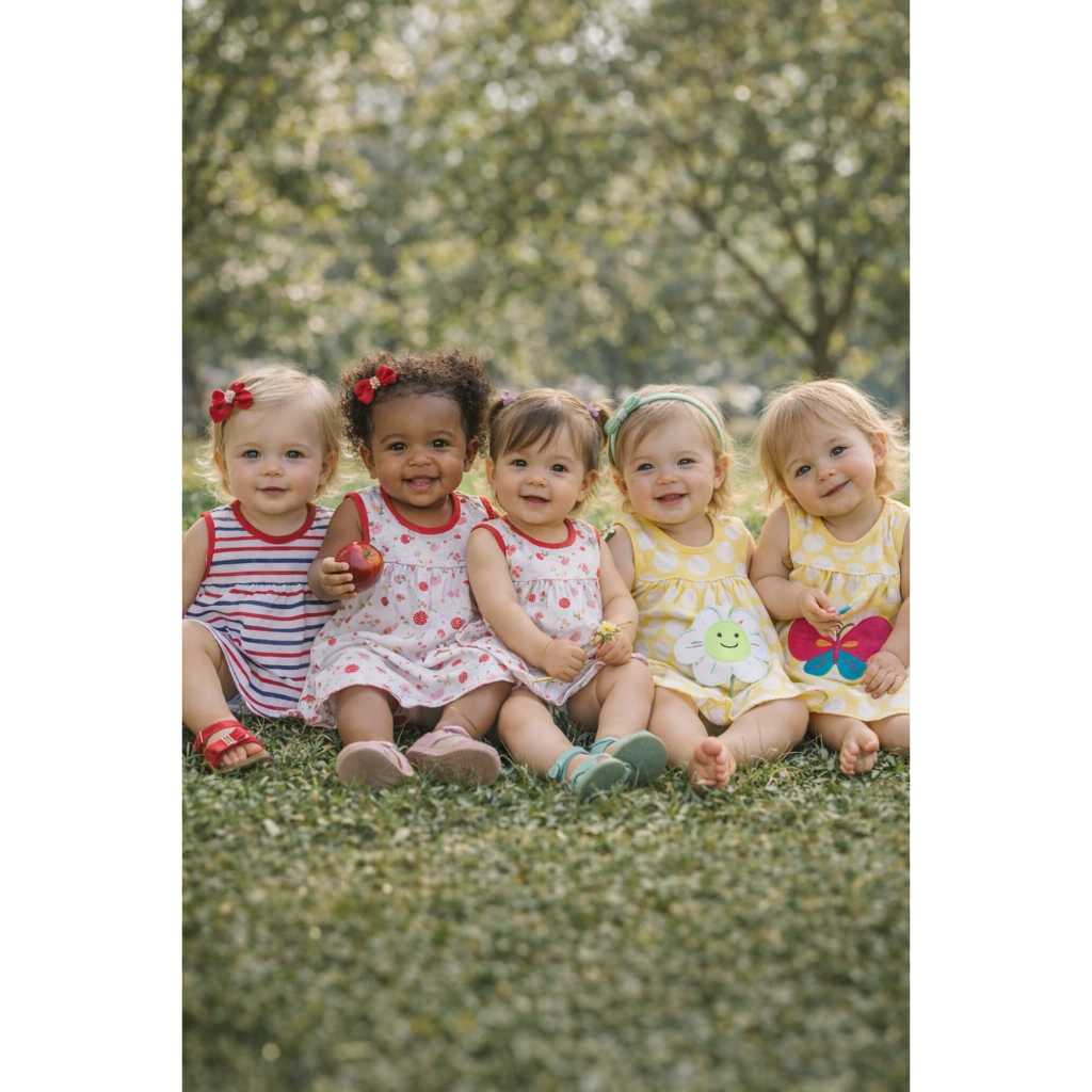 Kit 3 Vestido Infantil Menina Bebê Princesa Verão Delicado Com Aplique Sortido Tamanho 1