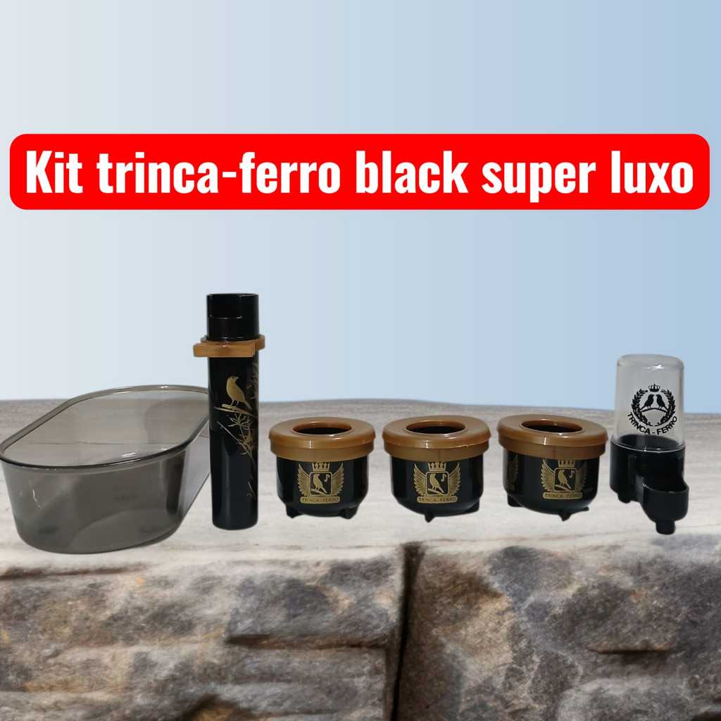 kit Trinca-Ferro (BLACK SUPER LUXO) 6 Peças