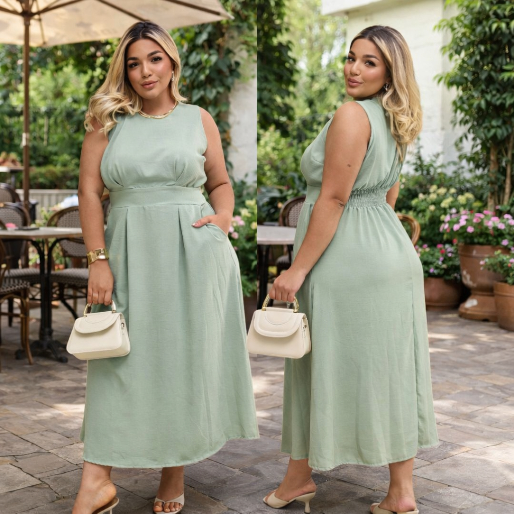 Vestido Elegante Casual Feminino Confortável Sofisticado Estiloso para o Dia a Dia em Oferta na Shopee