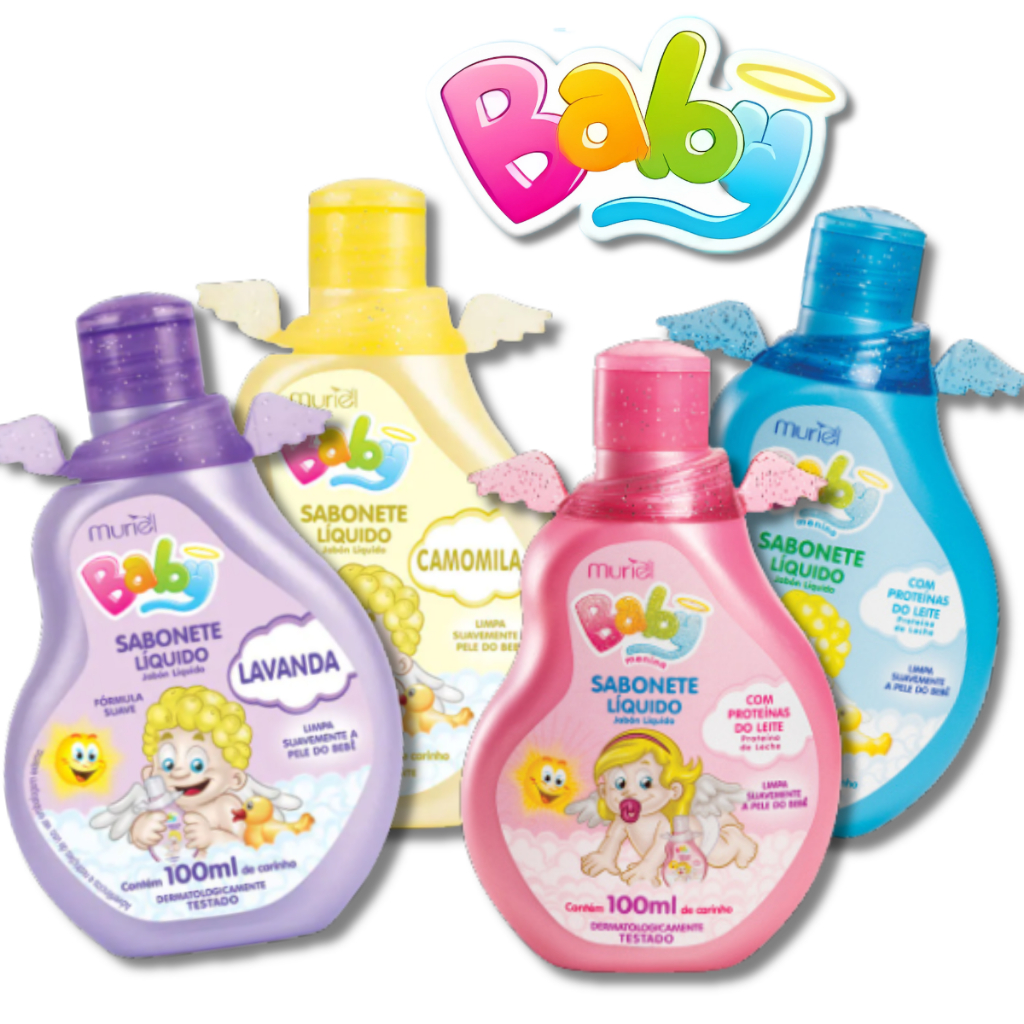 Sabonete Liquido Infantil Muriel Baby 100ml - ESCOLHA O SEU