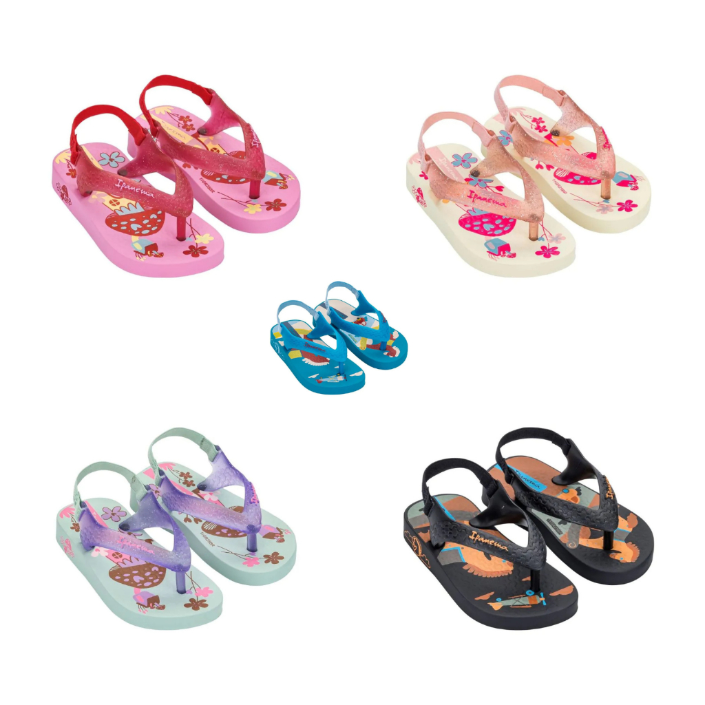 sandalia chinelo ipanema  baby original confortavel com elastico