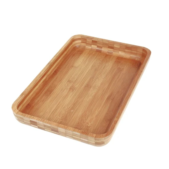 Travessa Gamela em Bambu 30x45cm - Bandeja de Bambu Multiuso