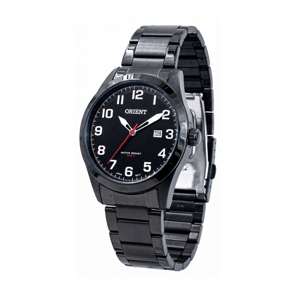Relógio Orient Masculino Analógico Aço Inoxidável Preto Original Mpss1019 P2px
