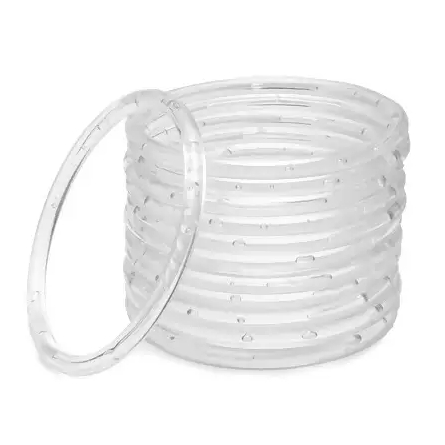 Argola 150MM OU 120MM CRISTAL - 12 UNIDADES - MARICOTA FESTAS em Oferta na Shopee