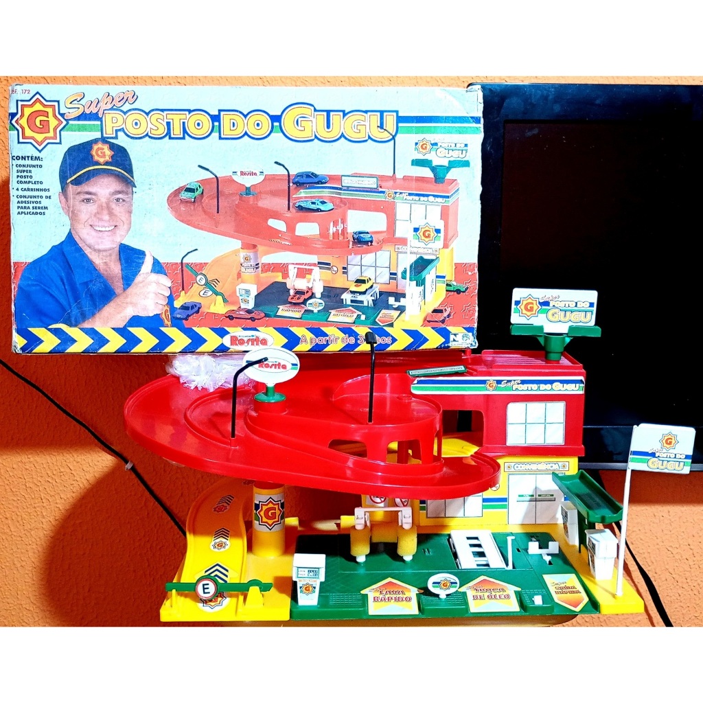 Pista Brinquedo Posto Do Gugu Rosita com Caixa