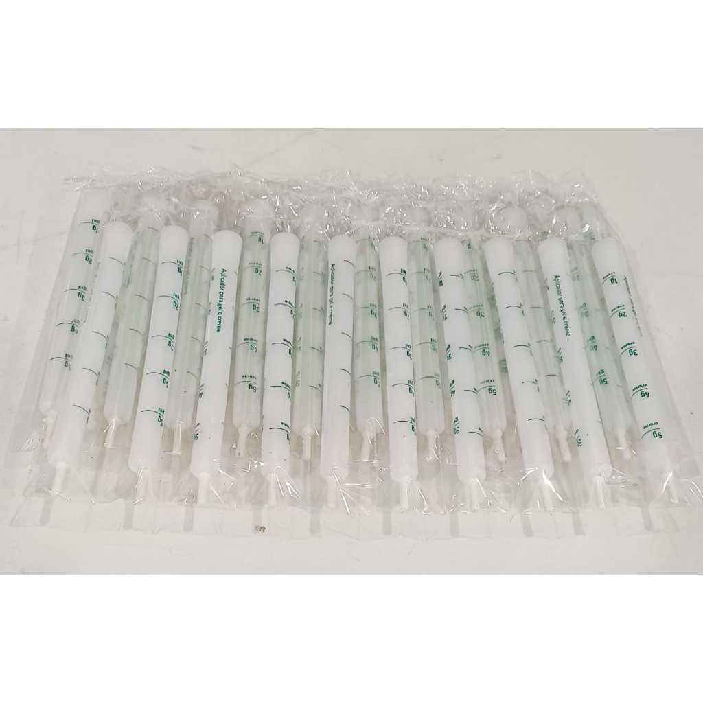 KIT 50 APLICADORES DE CREME VAGINAL 5 GR DESCARTAVEL 50 UNID