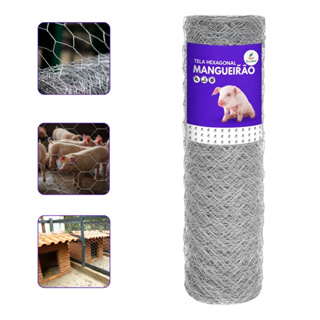 Tela Mangueirão 0,80cm Fio 18 Resistente - Escolha o Comprimento Ideal 50 - 25 ou 15 Metros em Oferta na Shopee