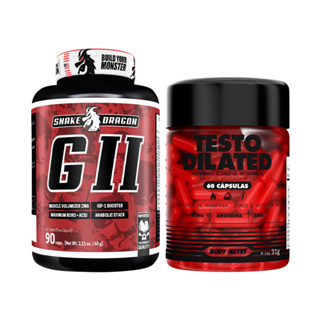 Testo Dilated c ARGININA, 60 cáps + GII (Zinco, Magnésio, e Acido Málico - ZMA), 90 cáps em Oferta na Shopee