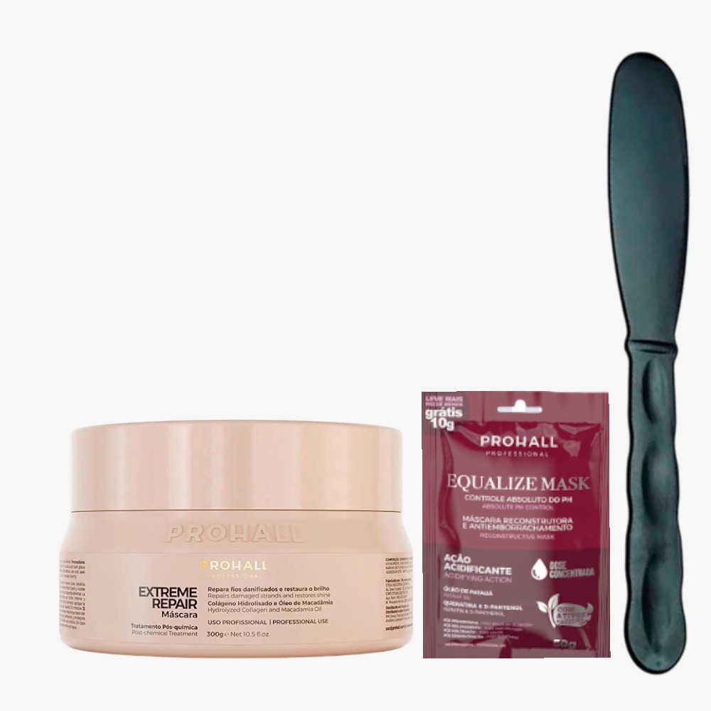 Máscara Profissional Ultra Nutritiva Extreme Repair Tratamento Pós Química Capilar Prohall 300g