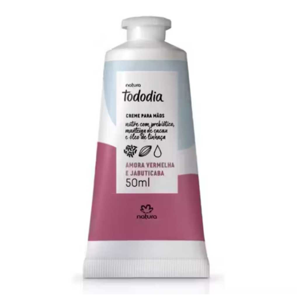 NATURA CREME PARA MÃOS AMORA VERMELHA E JABOTICABA 50 ML ORIGINAL