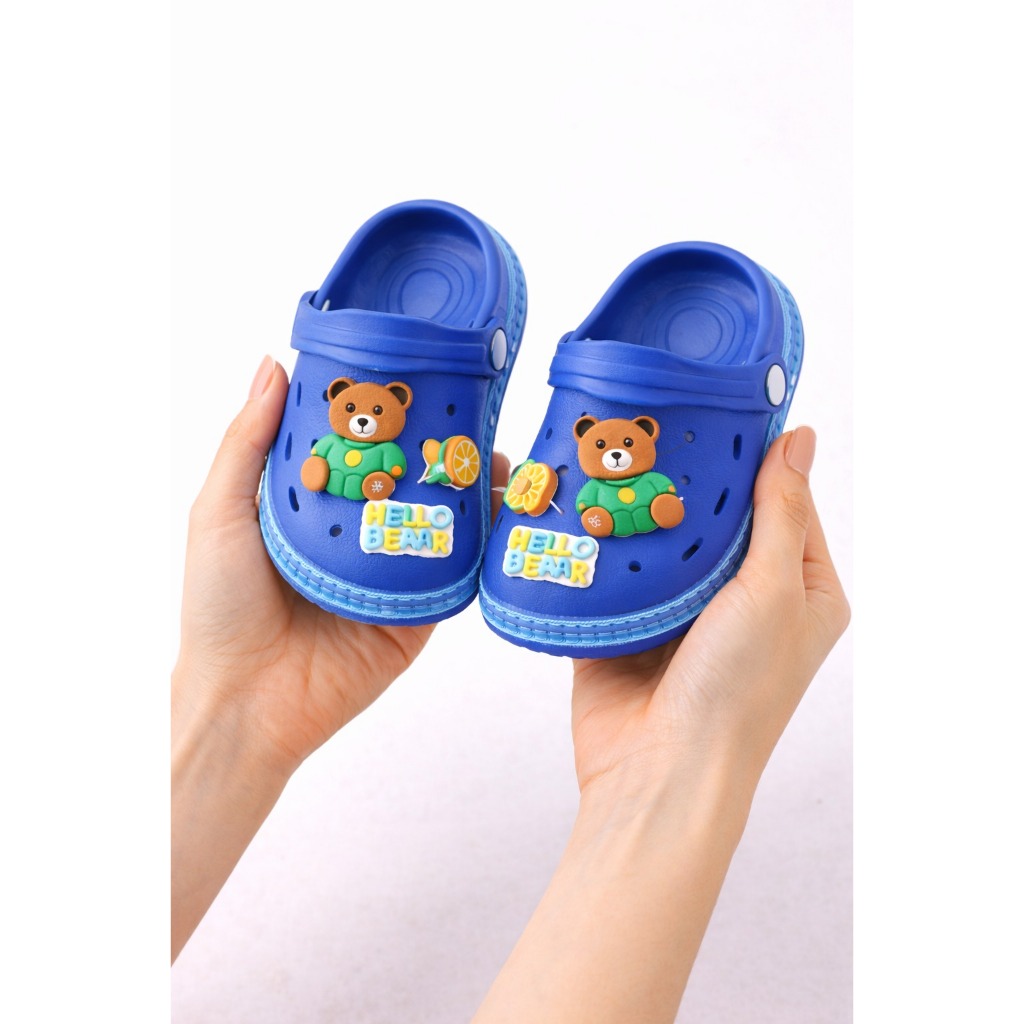 Sandália Ursinho Azul Infantil e Teen em EVA – Leve, Confortável e Antiderrapante - B1 em Oferta na Shopee