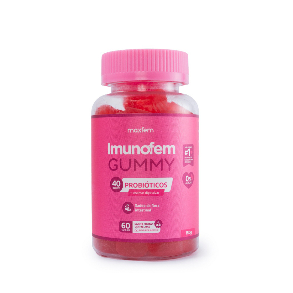 Imunofem Gummy Probiótico 40bi Feminino PH Íntimo Saudável