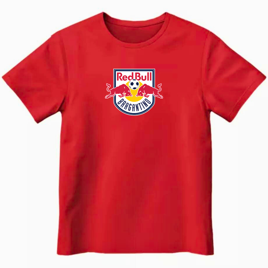 Camiseta Infantil Bragantino Red Bull Torcida Time Blusa Futebol Massa Bruta Unissex