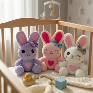 Coelhinho De Pelucia Com Lacinho 28cm Colors em Oferta na Shopee