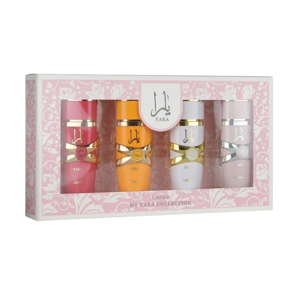 Perfume Árabe Yara - KIT My Yara Collection 4 x 25ML - Yara, Tous, Moi e Candy - Original