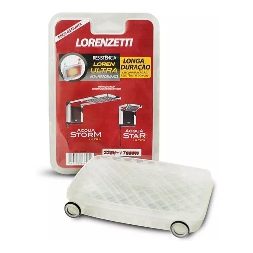 Resistência Chuveiro Elétrico 3065-B Lorenzetti Original 220V 7800W