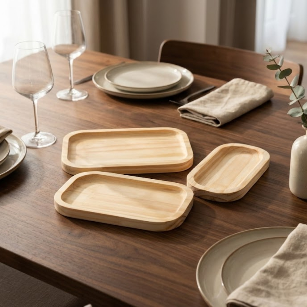 Petisqueiras para Frios Queijos e Frutas em Madeira Pinus Premium