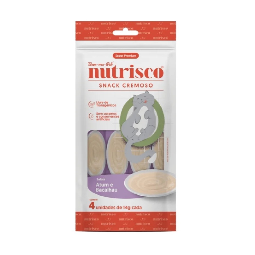 SNACK CREMOSO GATO ATUM E BACALHAU 56 GR