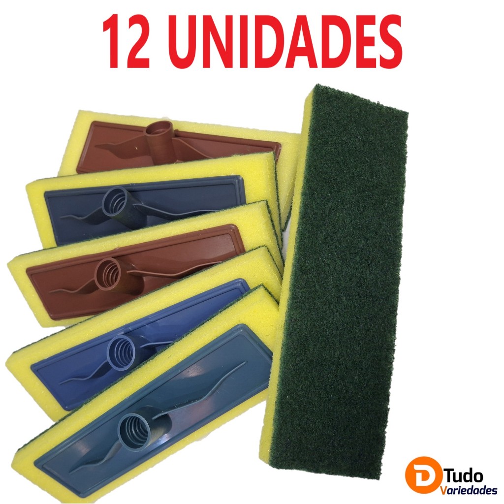 SUPER KIT 12 Unidades De Lava Azulejo Rodo Abrasivo rodo de limpeza contém variações