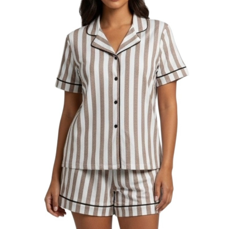 Pijama Americano Feminino Baby Doll Short Doll Aberto Botão Pós Cirúrgico Amamentação 100% Algodão Premium Envio Rápido em Oferta na Shopee