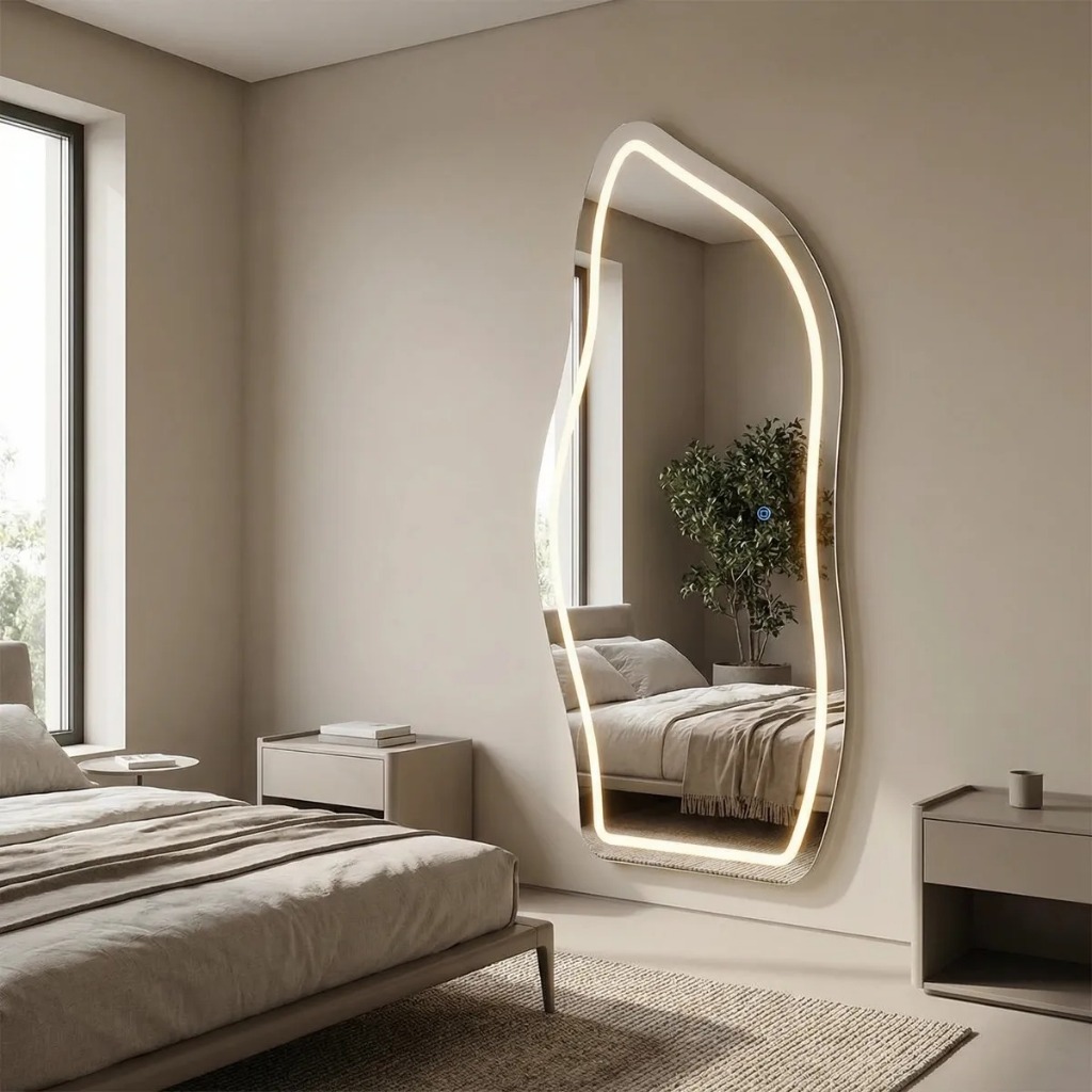 Imagem Espelho Orgânico Magnus 170x70 Grande LED 3 Cores Premium