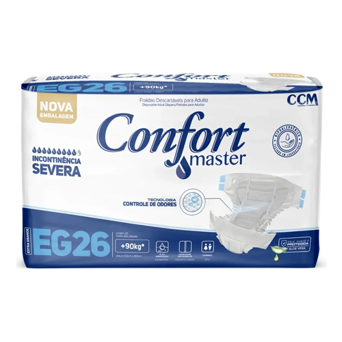 Fralda Geriátrica Confort Master Regular em Oferta na Shopee