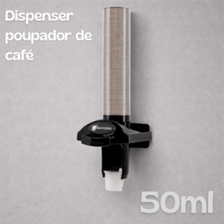 Dispenser Poupador Copo Cafe/coffee 50ml Multicopo Preto/Branco em Oferta na Shopee