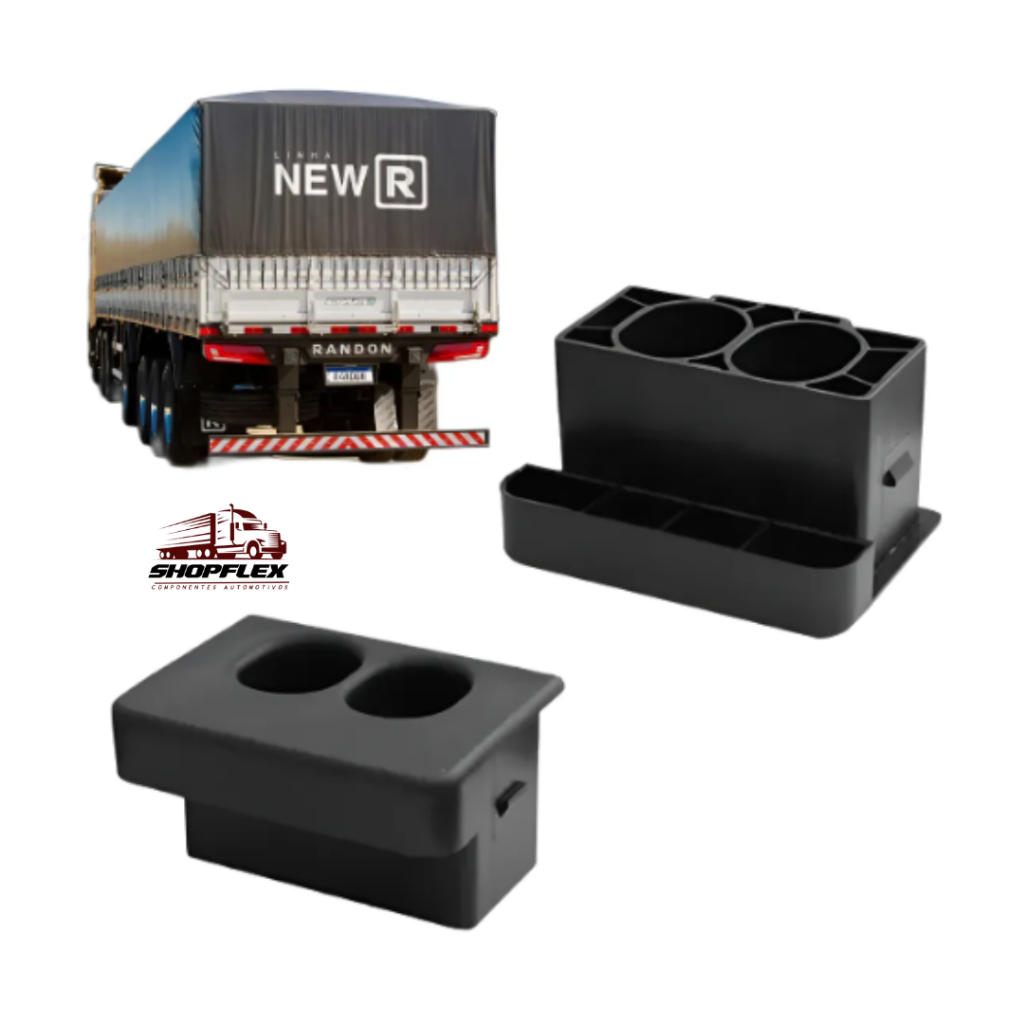 Kit 9 Tampas de Fueiro 95mm para Arco de Lona – Carreta Randon