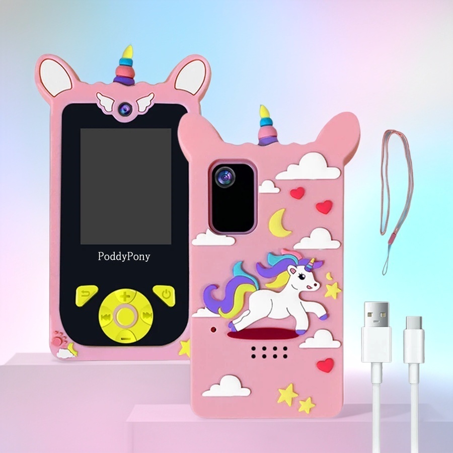 Celular Infantil com Câmera 4x Zoom,Música, Vídeo e Jogos Educativos, Presente Ideal para Crianças em Oferta na Shopee