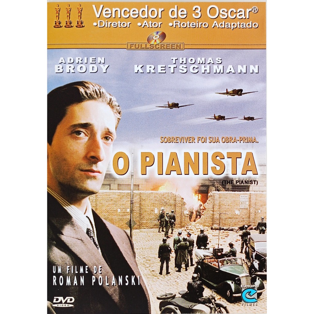 Dvd O Pianista - 2002 - Adrien Brody Dir: Roman Polanski