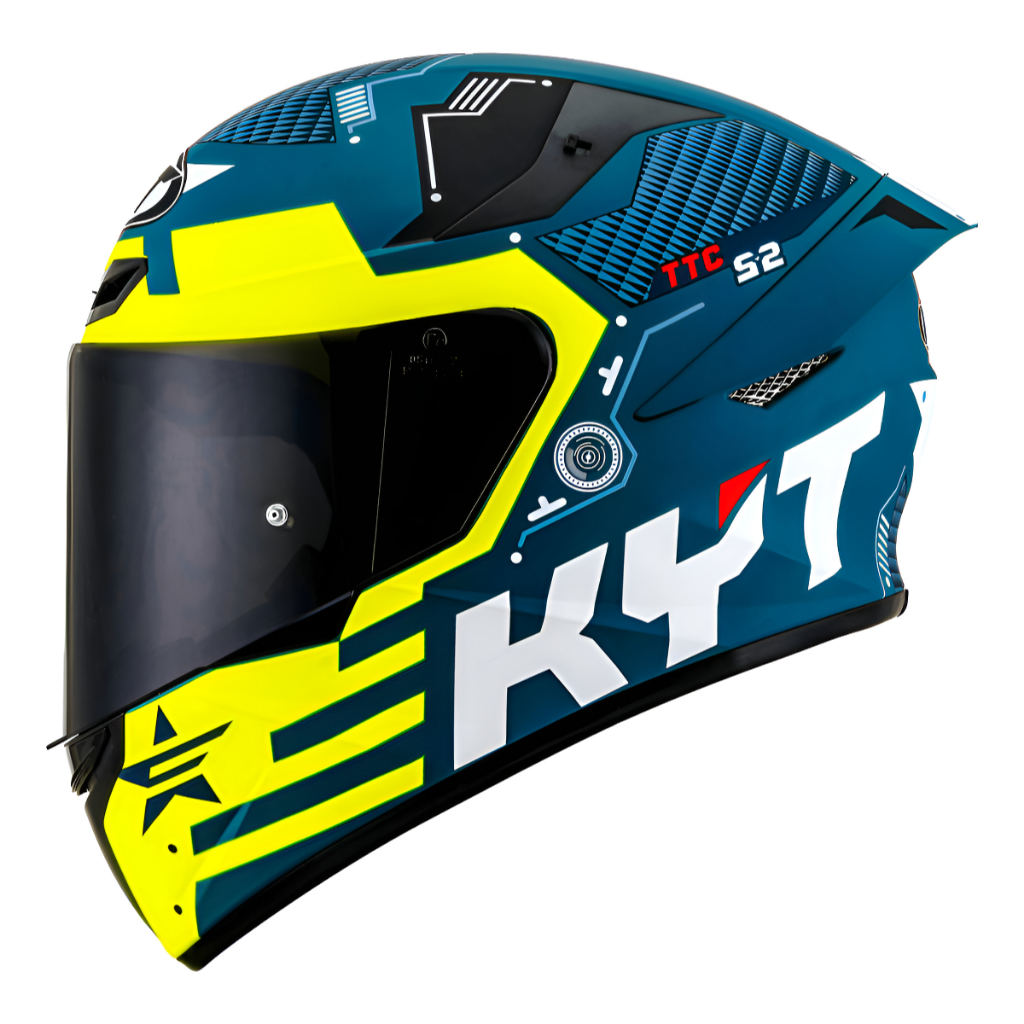 Capacete Kyt Tt-Course Fuselage Amarelo
