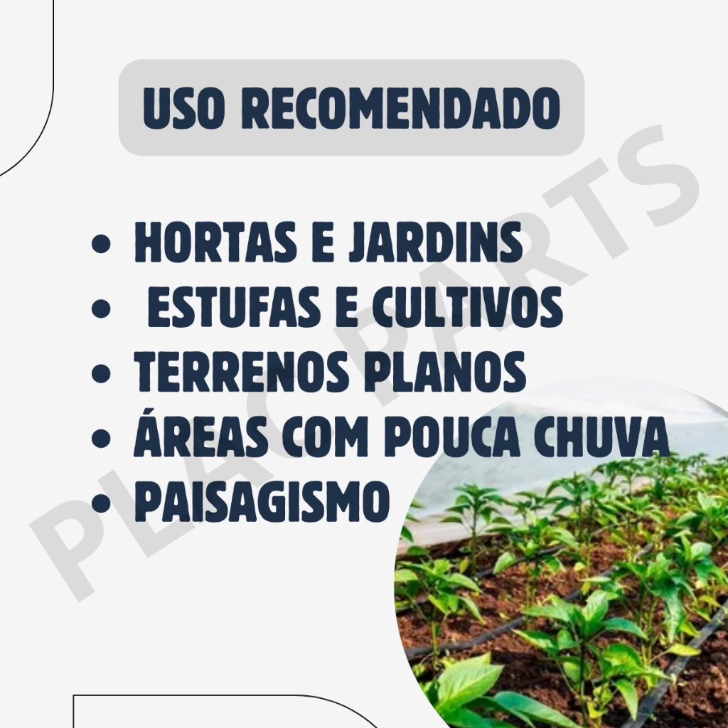 Mangueira Irrigação Fita Gotejamento 20x20cm - 100/200 Metros - Preto