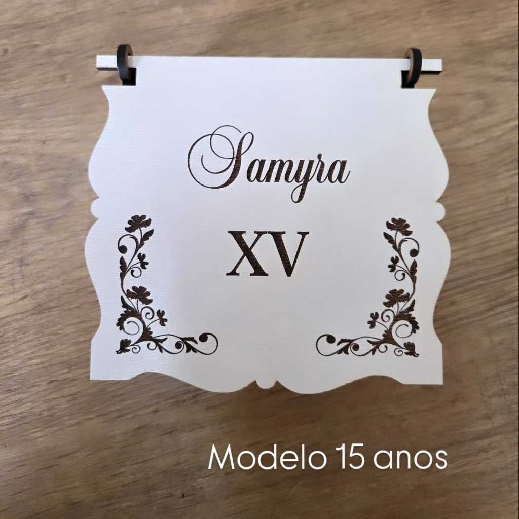 Kit Caixas Convite Luxo MDF Personalizada  15 Anos  Casamento  Noivado COm Corte a Laser Premium
