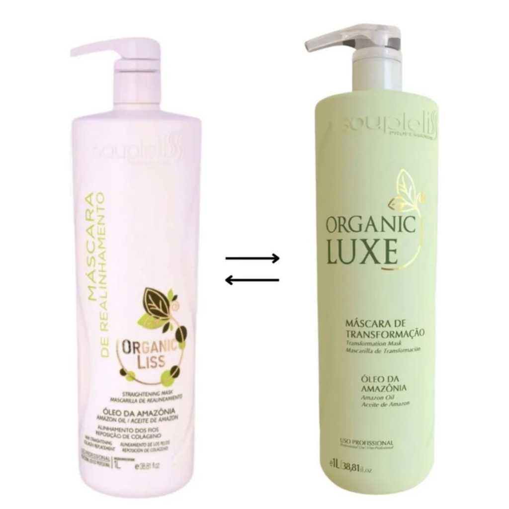 Escova Progressiva Sem Formol Orgânica Orgânic Luxo  Souple Liss Máscara Antifrizz