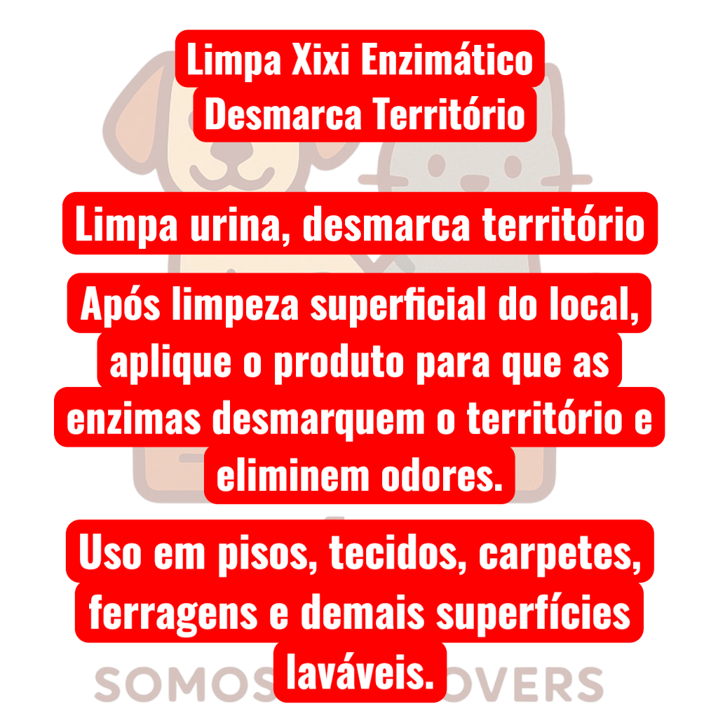 Kit 1 Limpa Xixi Enzimático Gato 500ml + 1 Desinfetante 2L - Herbal - Be Dog