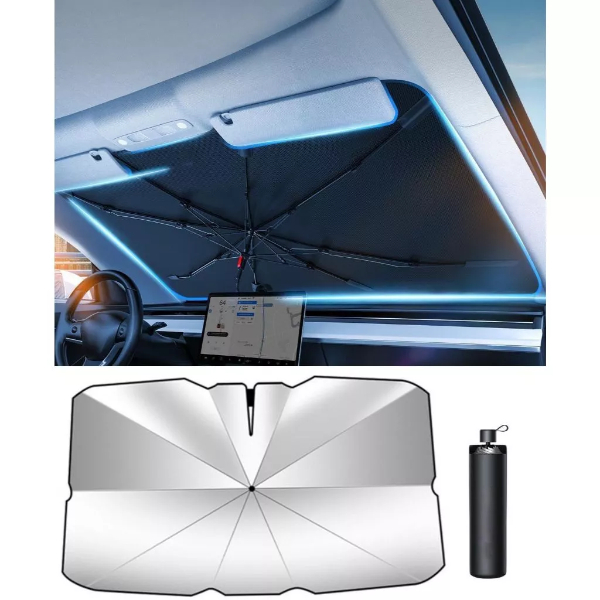 Protetor Solar Parabrisa Painel Carro Proteção Vidro Painel Guarda Sol Carro + Resistente