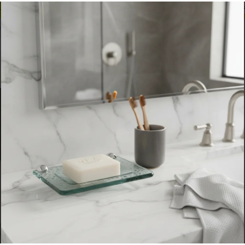 Saboneteira Reta 12x15 Cm 8mm Incolor Para Banheiro Moderna Parede Resistente Organizador Minimalista Luxo Pequena em Oferta na Shopee