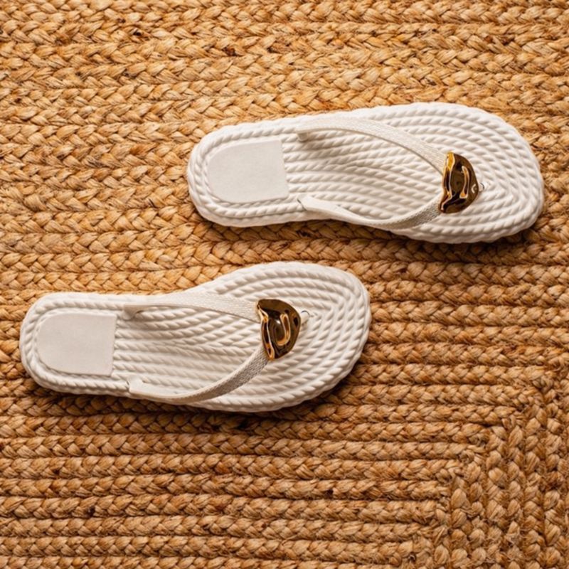 Chinelo Feminino Marrocos Sandália Plataforma Macio Detalhe Dourado