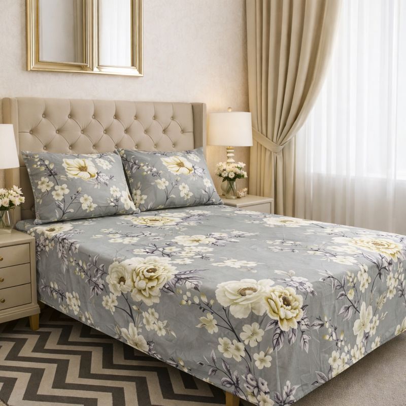 Jogo de Cama Luva Casal Queen Percal 100% Algodão 400 Fios Com Elástico Antialérgico em Oferta na Shopee