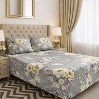 Jogo de Cama Luva Casal Queen Percal 100% Algodão 400 Fios Com Elástico Antialérgico em Oferta na Shopee