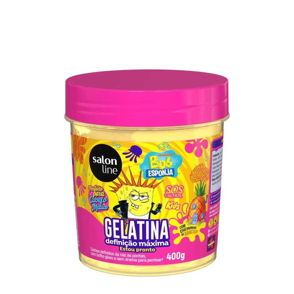 Gelatina Bob Esponja SOS Cachos Kids 400g