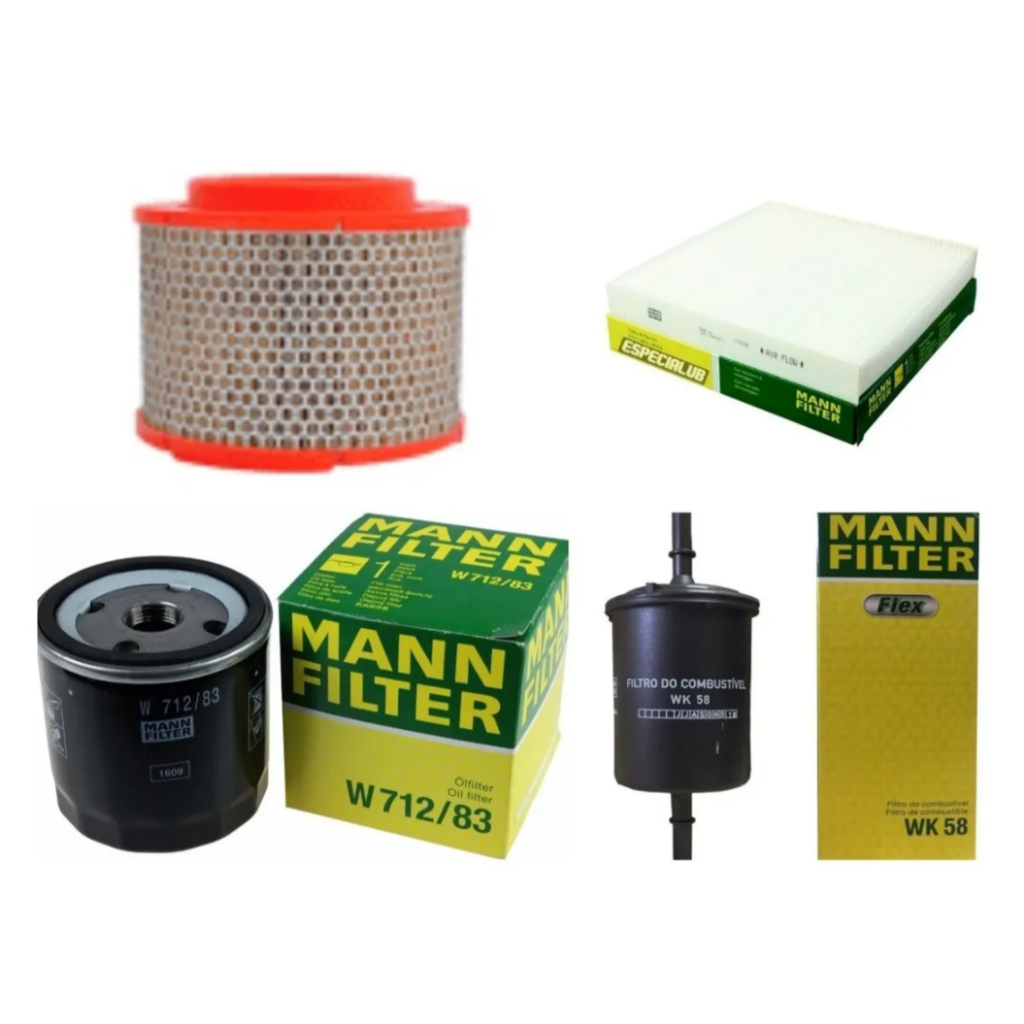 Kit Filtro Ar Oleo Cabine Comb Hilux Sw4 2.7 Flex 2012/ Mann em Oferta na Shopee