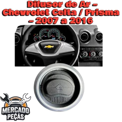 Chevrolet Celta Prisma 2007 a 2016 Difusores Ar Par ou Unidade Peças Novas