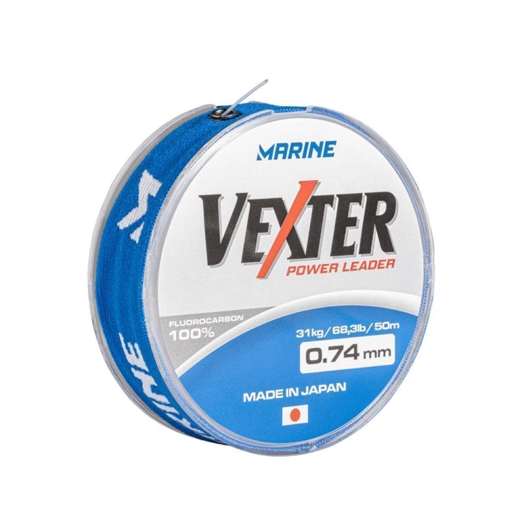 50m Linha Leader 100% Fluorcarbono Marine Vexter 0,81mm 77lb e 0,91mm 106lb
