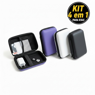 Kit - Case R36s, R35, K36, L35 + Fonte Carregador 5v + Película de Vidro + Par GripStick Protetor Contra Riscos e Impact em Oferta na Shopee