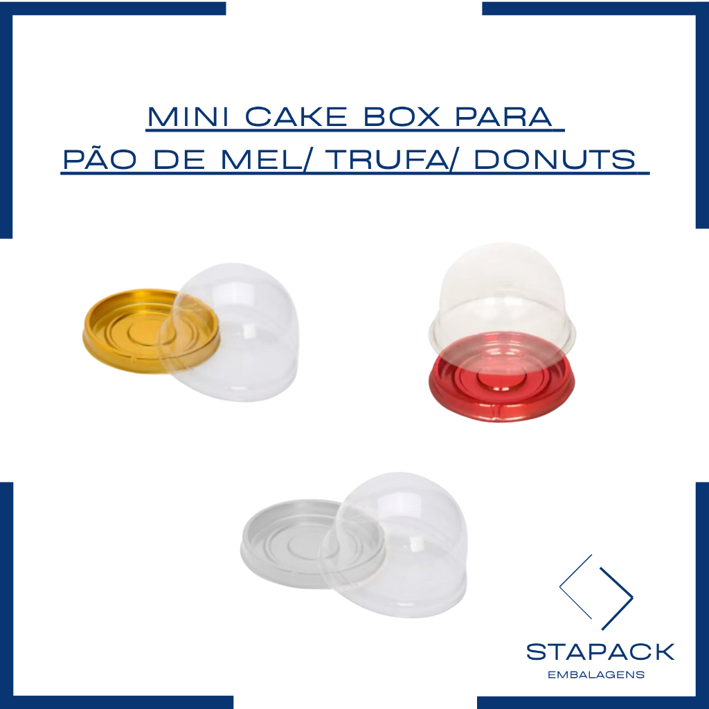 10~50un MINI CAKE BOX PARA PAO DE MEL/ TRUFAS/ MINI DONUTS BWB em Oferta na Shopee
