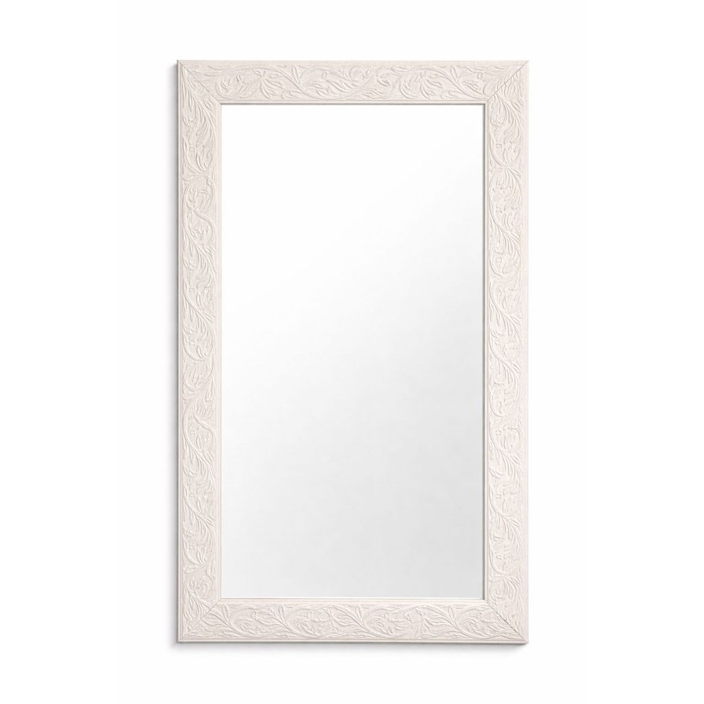 Espelho De Parede Com Moldura Madeira 34Cm X 55Cm Decorativo em Oferta na Shopee