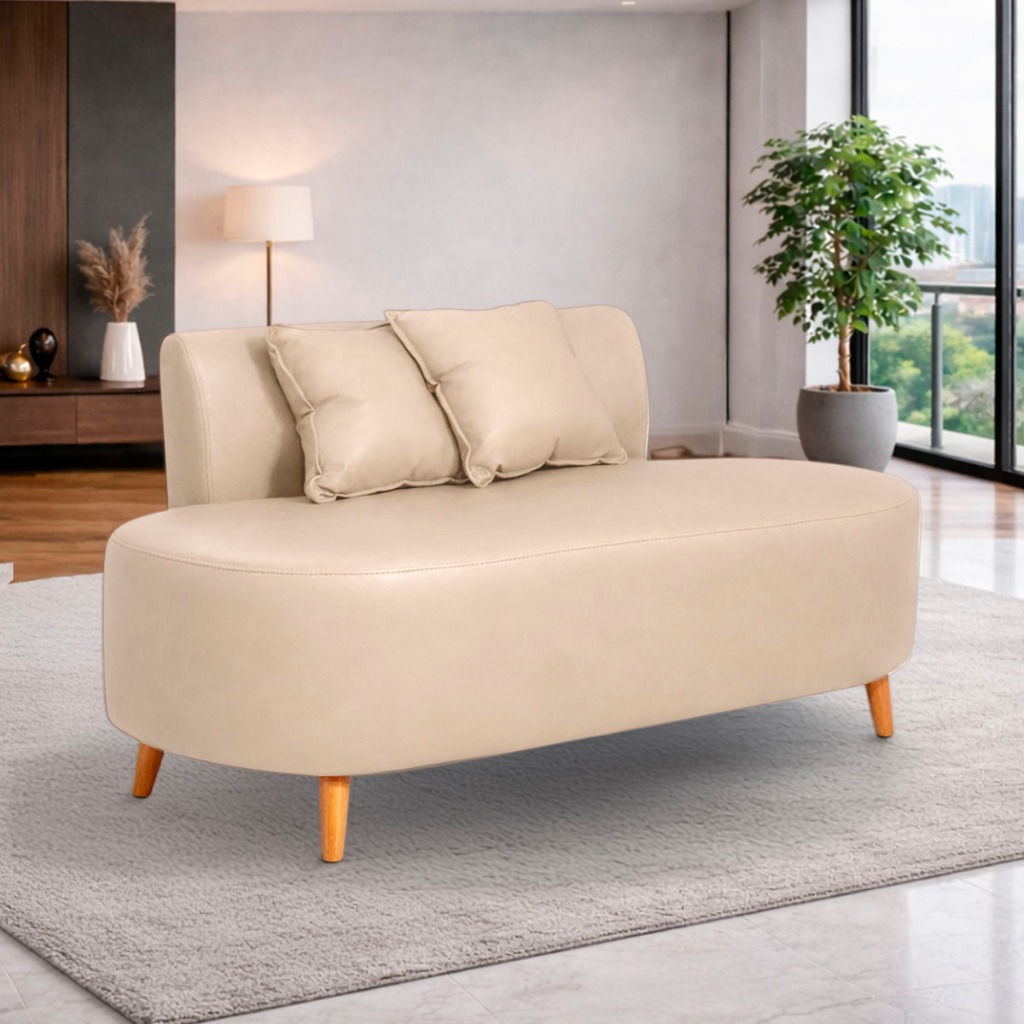 Sofá Feijão Orgânico Decor Nobre Corino  1,15 Cm Fácil Limpeza Premium Perfeito Visammer