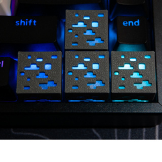 Kit Keycaps Minecraft para Teclado Mecânico Gamer Teclas WASD FPS Translucidas RGB Shine Through em Oferta na Shopee